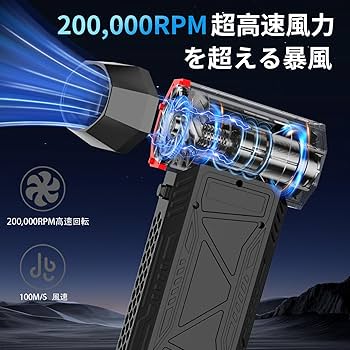 Amazon | エアダスター 充電式 ブロワー 洗車 電動エアダスター